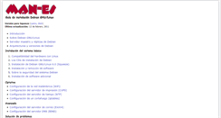 Desktop Screenshot of man-es.debianchile.org