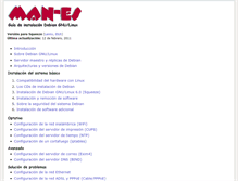 Tablet Screenshot of man-es.debianchile.org
